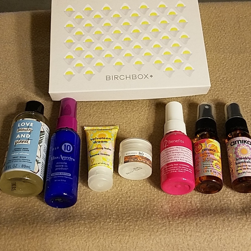 Birchbox 7 random hair samples